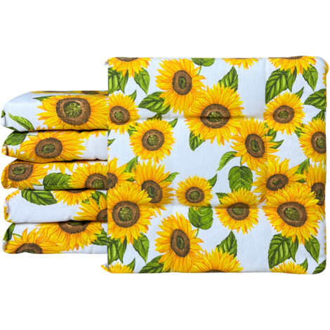 Set 4/6 Cuscini Geometrico Sedia con Lacci Prodotto Italiano 40 x 40 MaggieAmarillo - 6 Pezzi