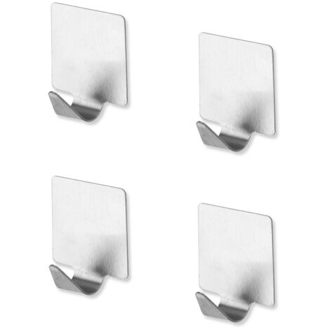 Set 4 appendini smart Feridras acciaio quadrati 3,5x5,5cm