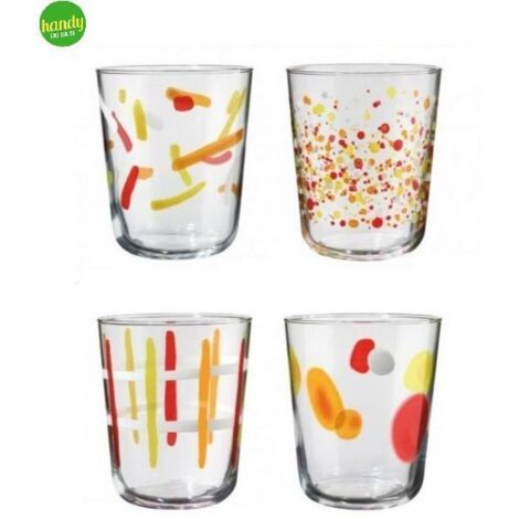 Set 4 Bicchieri da Tavola Acqua Vino Mood Gioia 315 ml Cerve