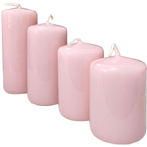 Set candele rosa