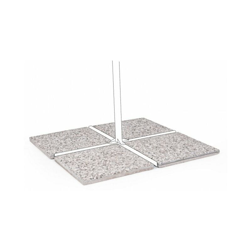 Set4 Marmette 50X50 20Kg Cemento Ghiaino