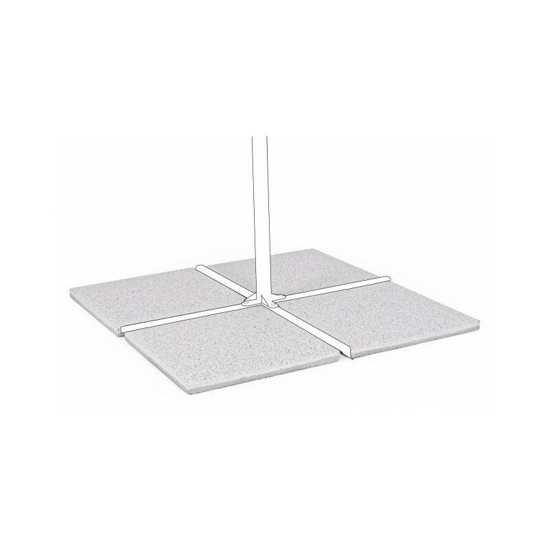 Set4 Carreaux 50X50 20Kg Mélange Ciment Blanc -