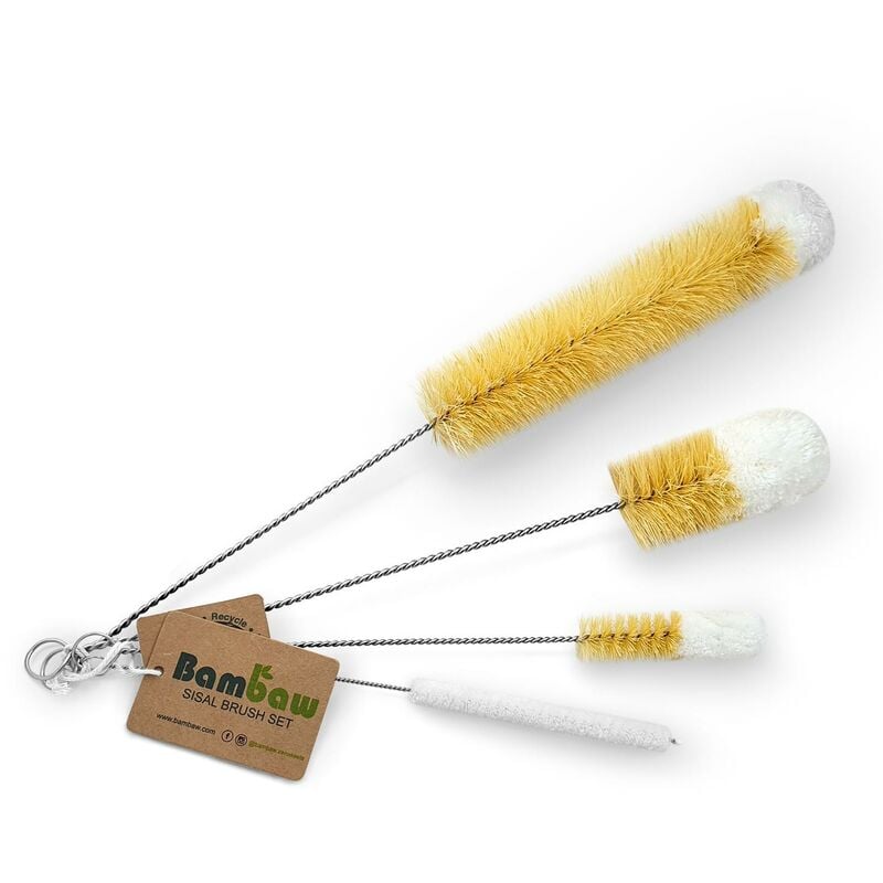 

Set 4 cepillos limpia botellas - Bambaw