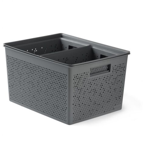 SET 4 CESTAS 2X4L + 12L + 20L BOHOL TATAY GRIS ANTRACITA