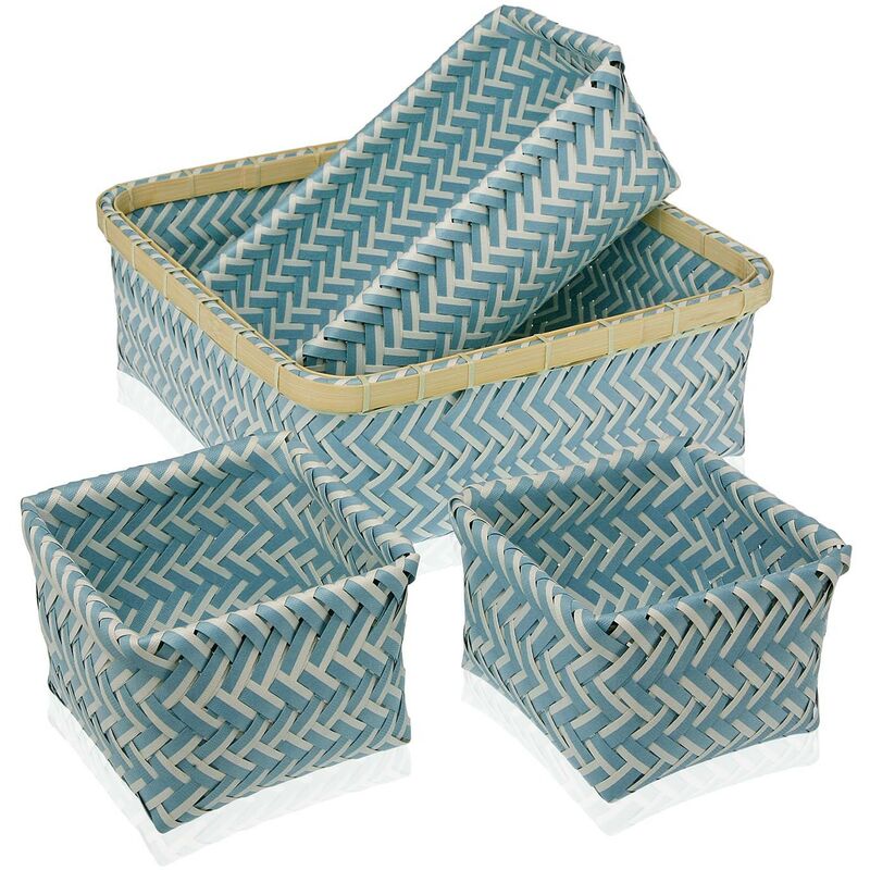 

Set 4 Cestas Azul