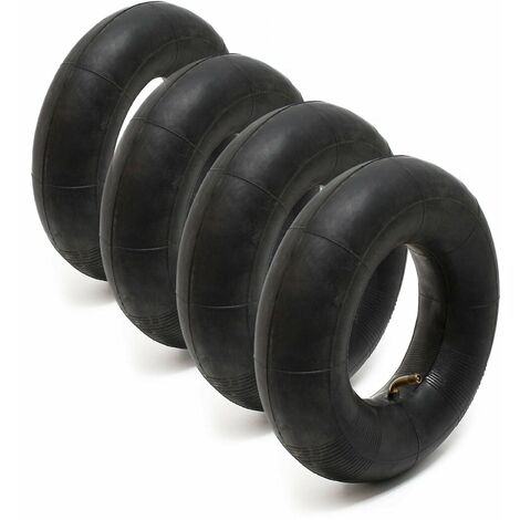Set 4 chambre air petites roues 3.50-4 tr87 valve brouette diable e-scooter