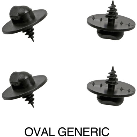 Set 4 clip fissaggio tappeti - Ovale - Universale