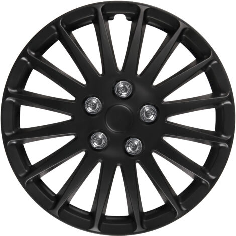 Set 4 Copricerchi - D.17" - Nero Opaco