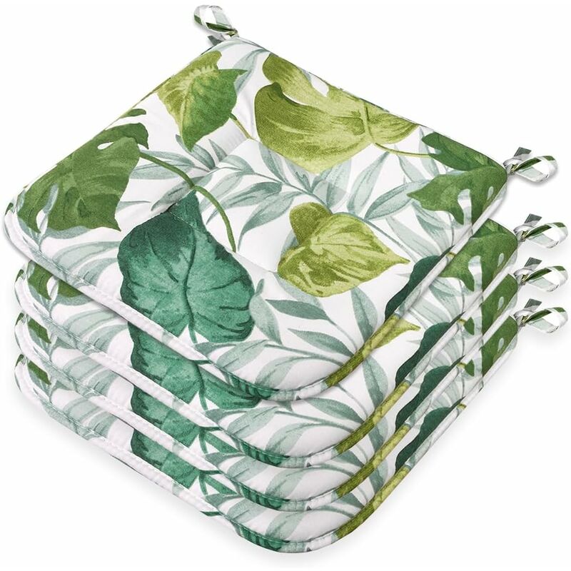 Emmevi Mv S.p.a. Set 4 Cuscini Sedia Cotone Morbidi Lavabili Univer...
