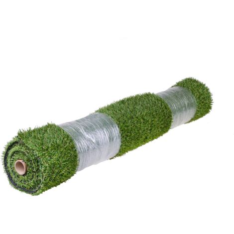 Set 4 Erba Sintetica per Giardino 20 mm 1mq Verde