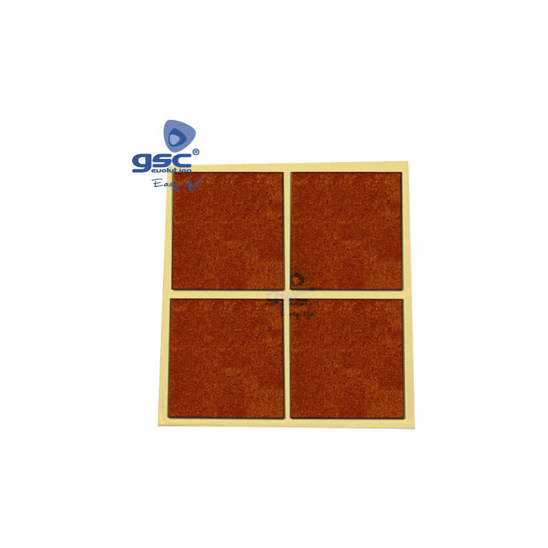 

Set 4 fieltros adhesivos cuadrados 44x38mm Marron 003802774 - GSC