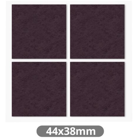 Set 4 fieltros adhesivos cuadrados 44x38mm Marron GSC 003802774