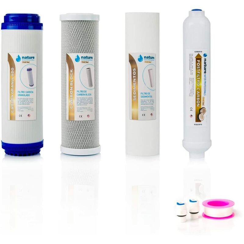 Water Professionals Confezione Da 4 Filtri Universali Per Osmosi In...