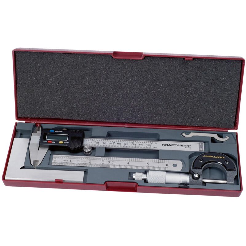 Set 4 instrumentos de medición