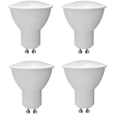 SET 4 LAMPADINE LED GU10 DICROICHE 6W 4000K 490LM