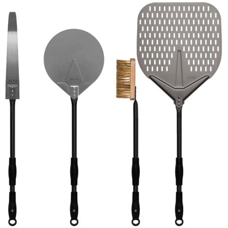 Set 4 Pale Estensibili per Pizza da 95 cm a 145 cm Alfa