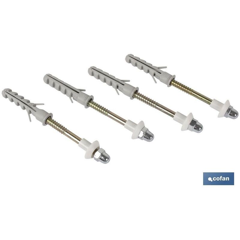 

Set 4 pcs para sanitario wc 6x80 acero