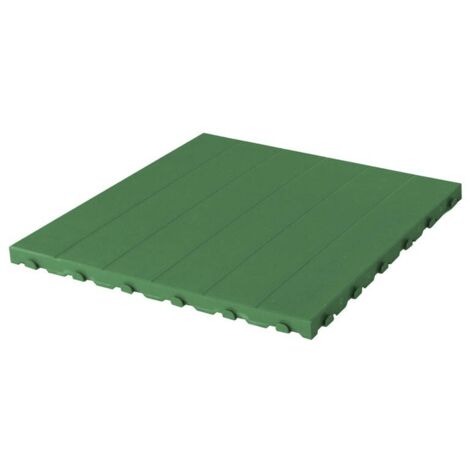 Set 4 Piastrelle in Plastica da Esterno 60 x 60 cm