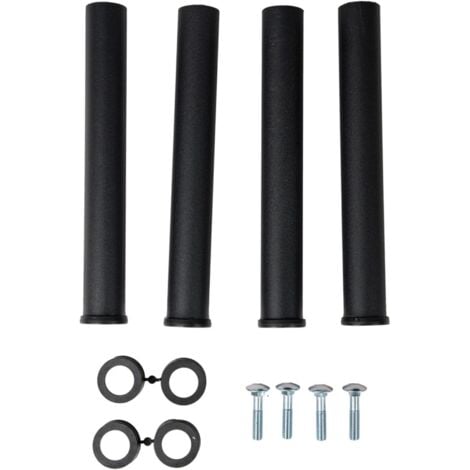 set 4 piedini per rete letto, altezza 30 cm