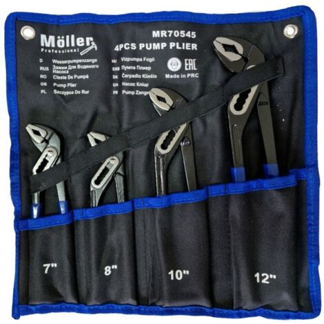 SET 4 PINZE POLIGRIP A PAPPAGALLO 175-200-250-300mm