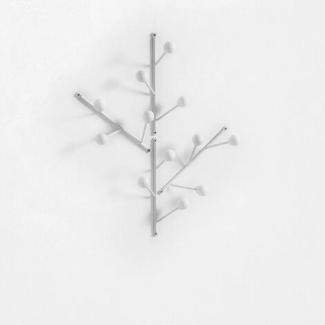 Set 4 porte-manteaux KI blanc