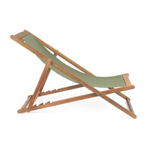 Set 4 Sdraio Legno Verde Chiaro da Giardino - SERENITY - Colore: Verde Scuro