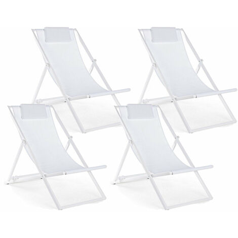 Set 4 Sdraio Pieghevoli Taylor Bianco Taylor Bianco