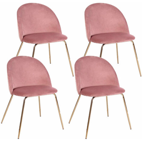 Set 4 sedie rosa opaco - Harlow Tomasucci - Kasanova