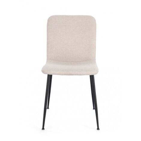 Set 4 Sedie Tessuto Beige Moderno da Interno - JARED - Colore: Beige