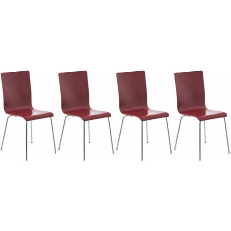 Set 4 Sedie Visitatore PEPE rosso