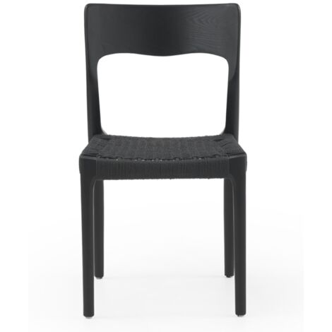 Set 4 sillas de fresno con asiento trenzado
