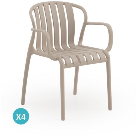 Set 4 sillones pp color camel