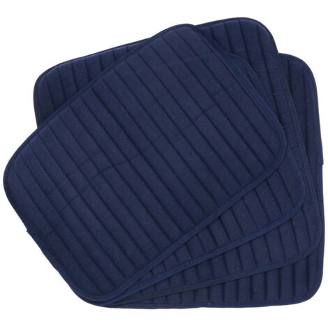 Set 4 sottofasce imbottite e trapuntate - blu