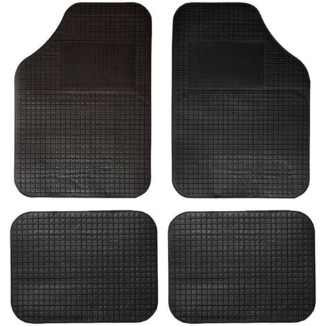 Set 4 Tapis De Voiture En Caoutchouc Et Pvc Universels