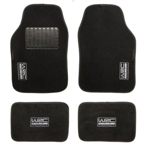 Set 4 tappeti moquette universali neri