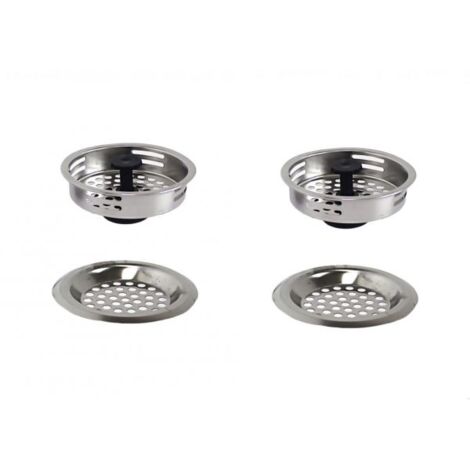Set 4 Tappi per lavello da cucina 8.3cm con filtro di scarico per lavello 10400