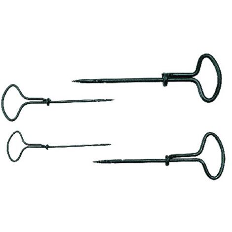 Set 4 trivellini per legno filettatura elecoidale misure 2-3-4-5 mm in acciao