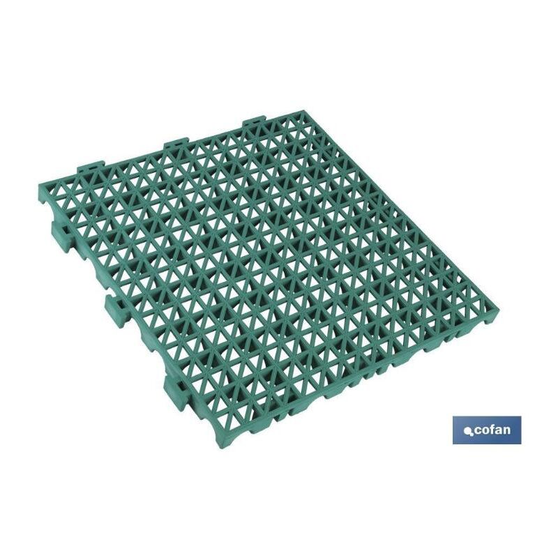 

Set 4 uds loseta alveolada verde pvc 33 x 33 x 2 cm