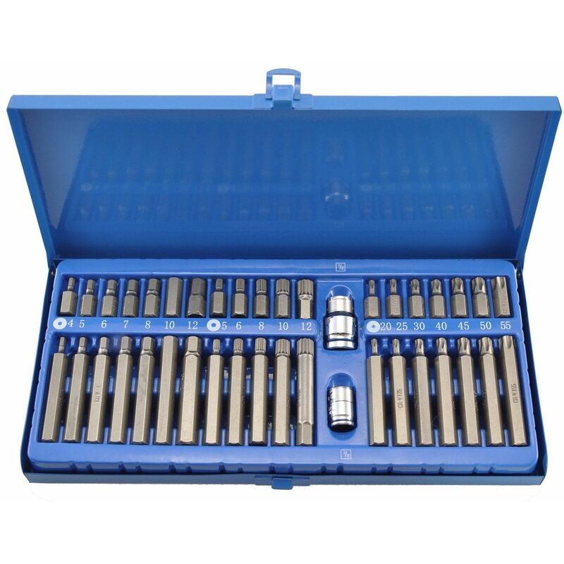 

Set 40pc Brocas Torx para Tornillos Hex Bit 1/2'' 3/8'' Herramientas Coche