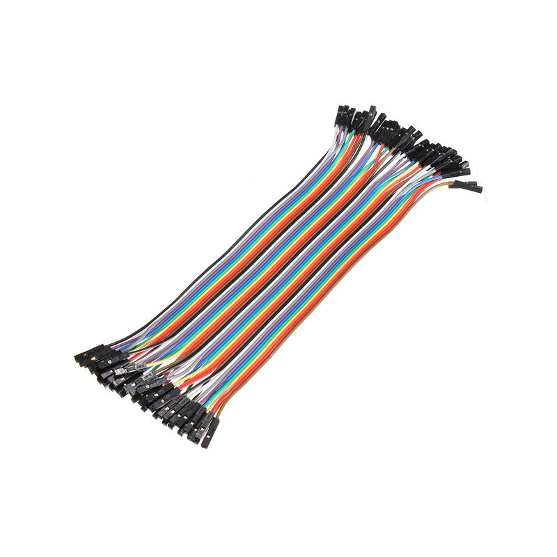 

set 40pcs 20cm hembra a hembra Dupont Jumper Cable Jump Wire Connector para Arduino