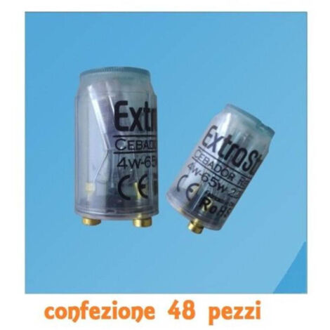 Set 48 Starter Pezzes Neon Lampade Adampada 4-65w