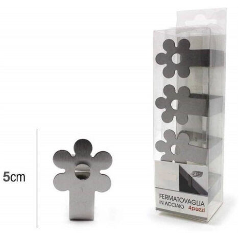 Set 4pz Ferme Tavaglie Tavaglie Table En Plastique Acier Fleur Clip