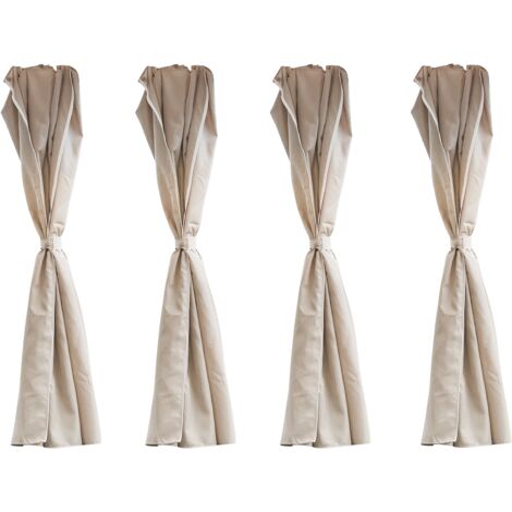 SET 4PZ RICAMBIO TELI LATERALI M.2.6X2H COLORE BEI