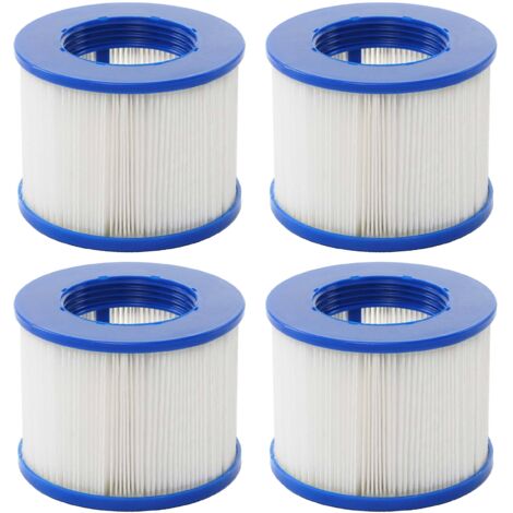 Set 4x filtro cartuccia di ricambio per piscine idromassaggio HHG-351