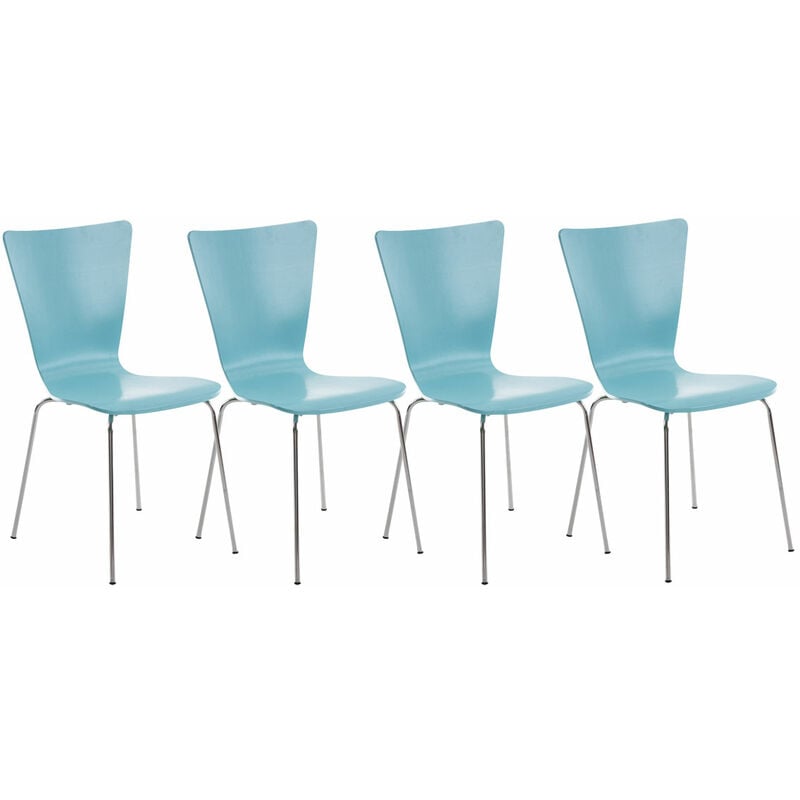 

Set 4x Sillas de Visita Aaron Azul claro