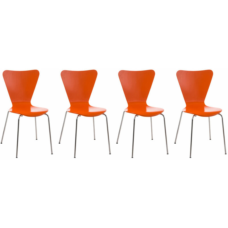 

CLP - Set 4x Sillas de Visita Calisto Naranja
