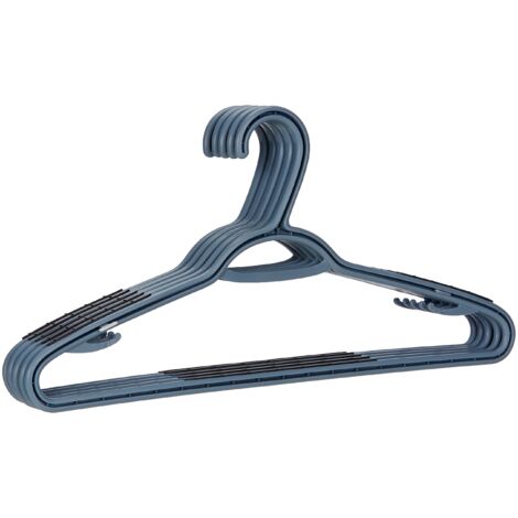 Set 5 appendiabiti plastica grigio