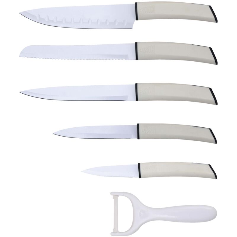 

Bergner - SET 5 CUCHILLOS + PELADOR ACERO INOXIDABLE ULTRA NON-STICK
