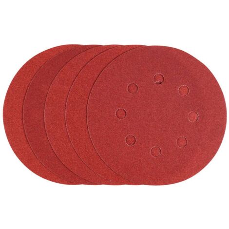 SET 5 DISCHI ABRASIVI CON VELCRO PER ROTORBITALI Ø MM.125 STANLEY - Taglia: Grana 180