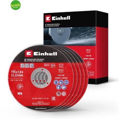 Set 5 dischi da taglio Einhell Ø 115 mm